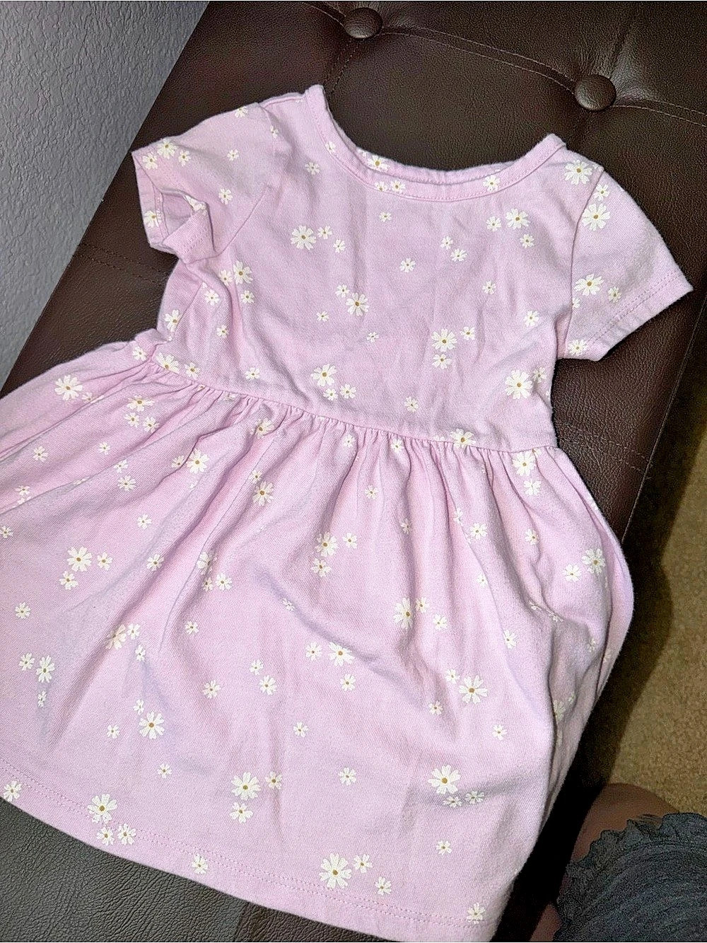 Cat & Jack Floral Light Purple Casual Dress